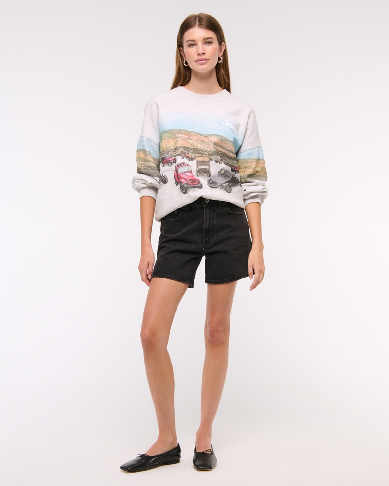 Jeep Vintage Sunday Crew(light gray,XXS)