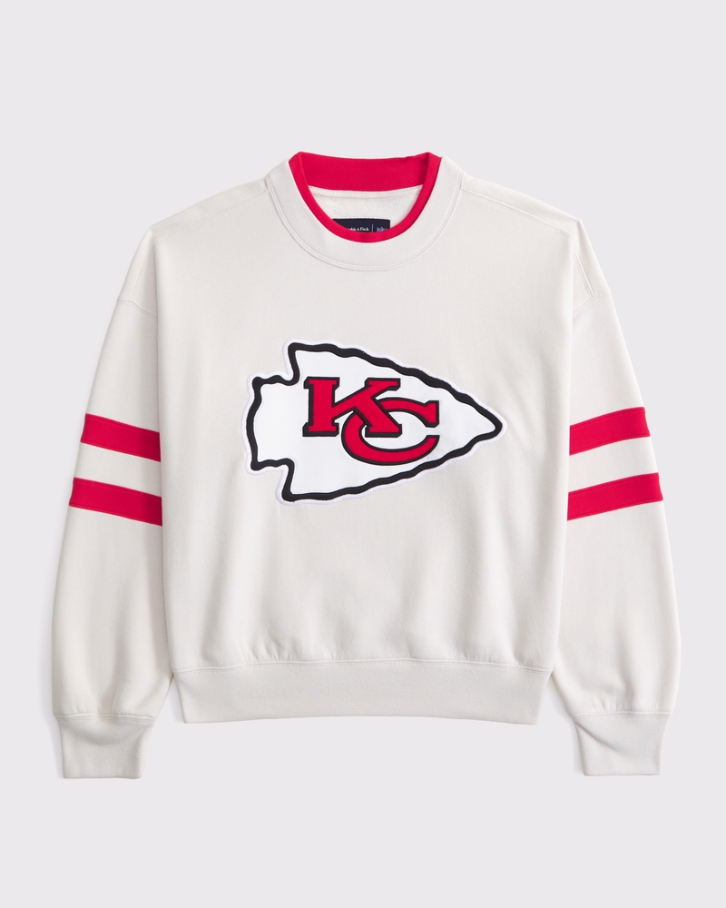 Kansas City Chiefs Sunday Crew(cream and red,XXS)