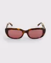 tortoise shell frame & rose lens