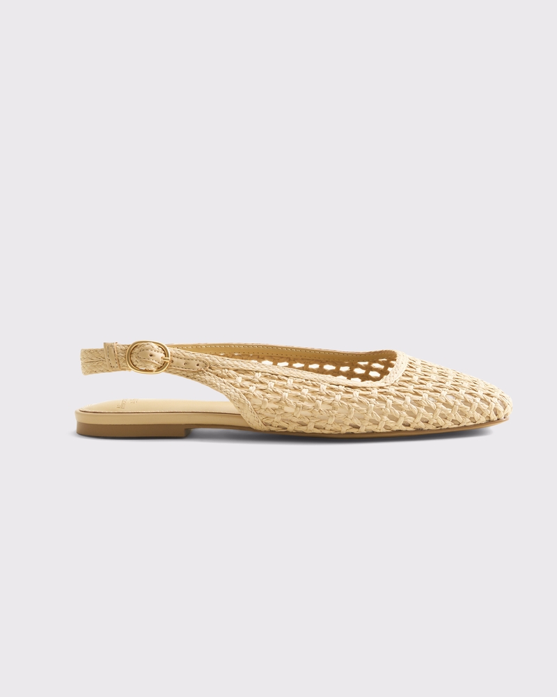Slingback Crochet-Style Flats