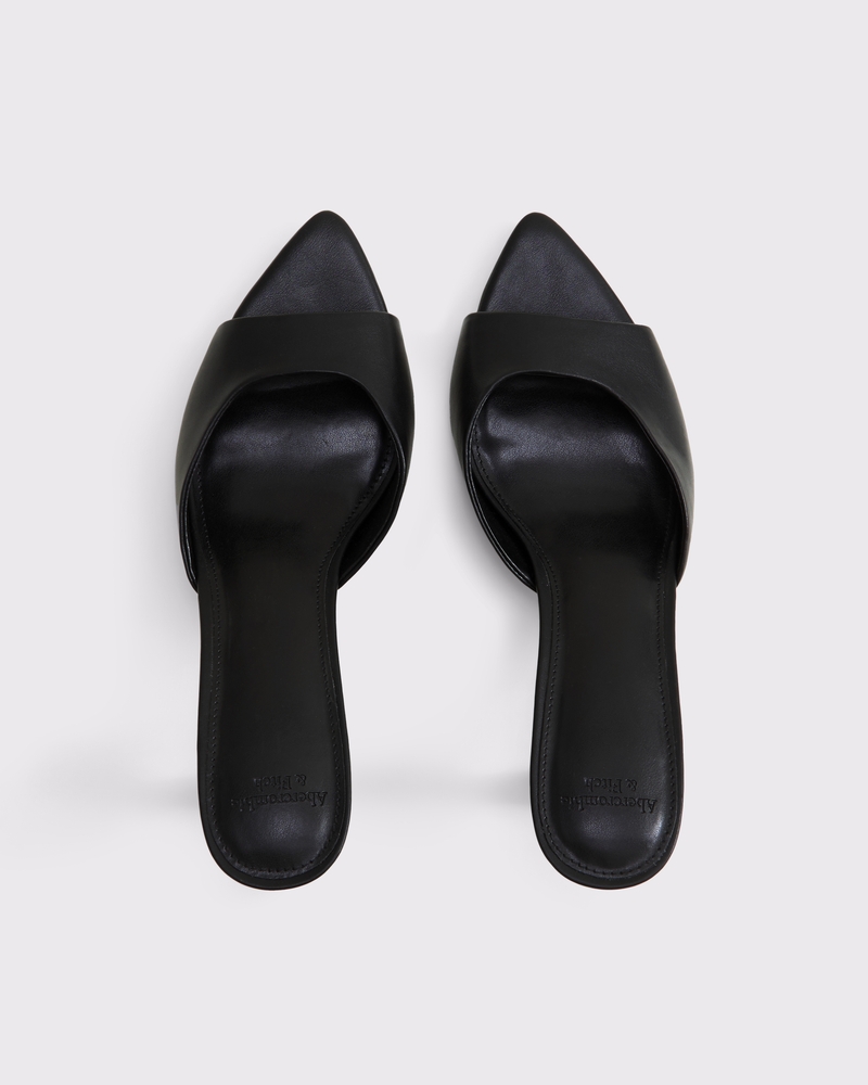 Slip-On Mule Heels(black,6.0)