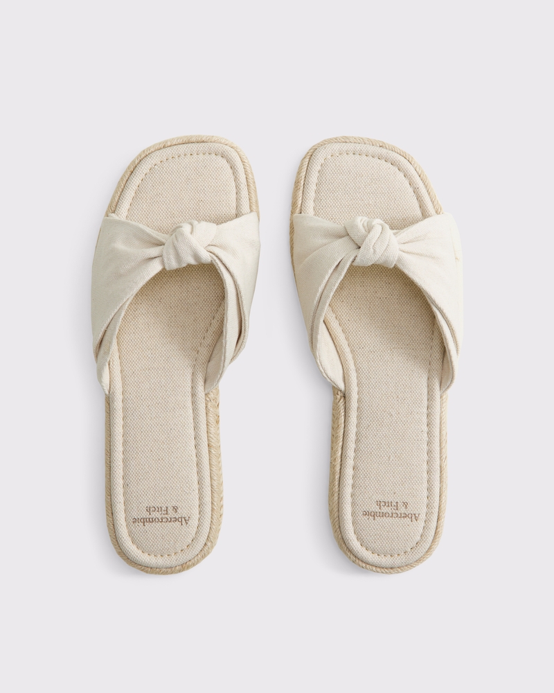 Knotted Slide Sandals