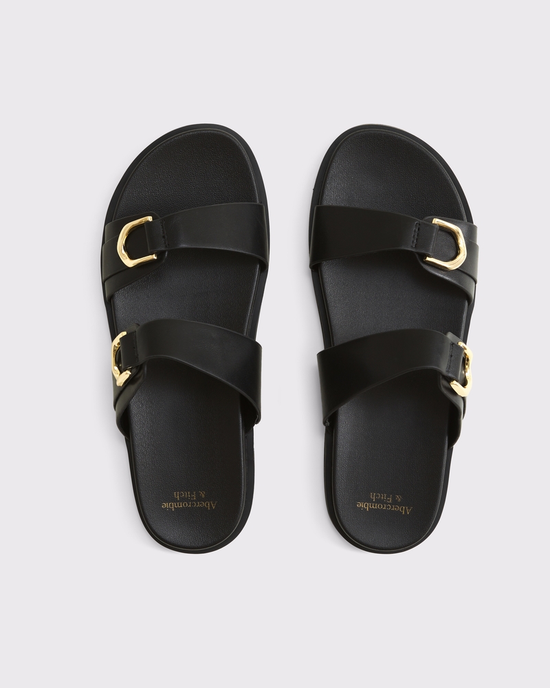 Double-Strap Hardware Sandals