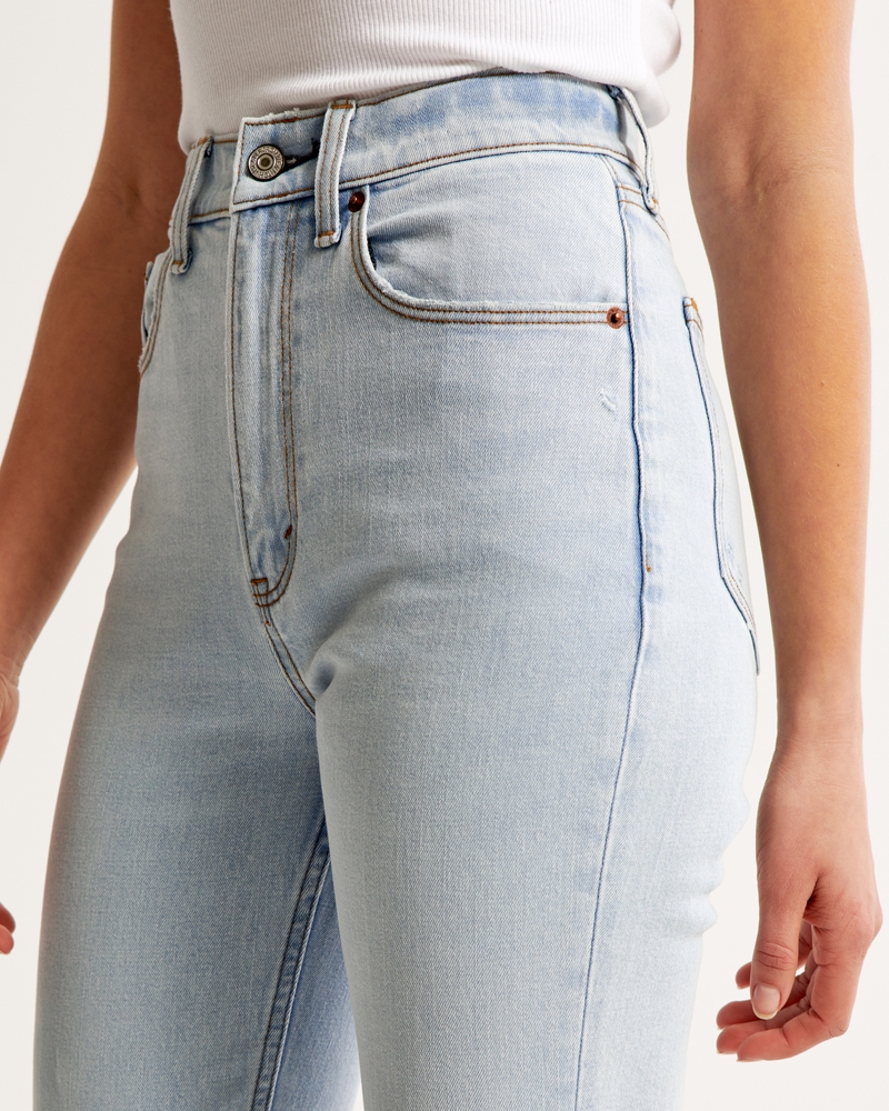 Ultra High Rise Ankle Straight Jean(light destroy,23)