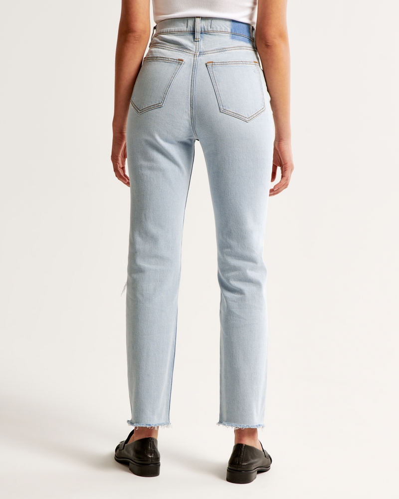 Ultra High Rise Ankle Straight Jean(light destroy,23)