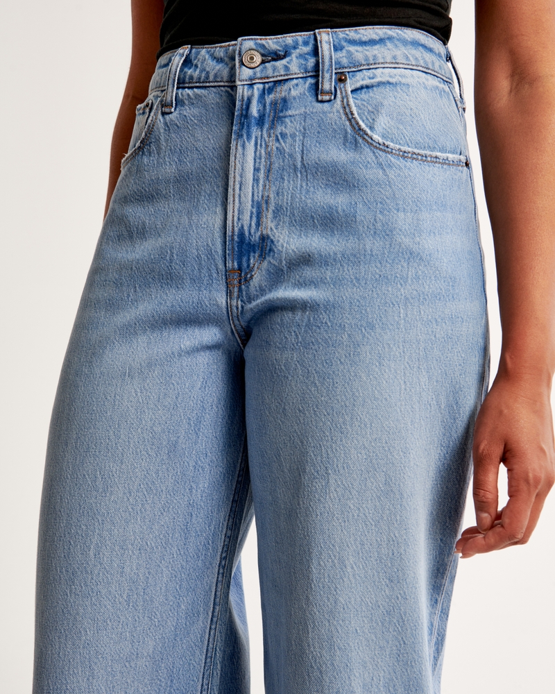 Curve Love High Rise Cropped Wide Leg Jean(medium with raw hem,24)