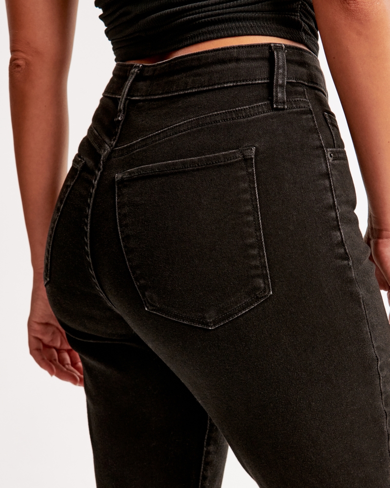 Curve Love High Rise Super Skinny Ankle Jean(black,23)
