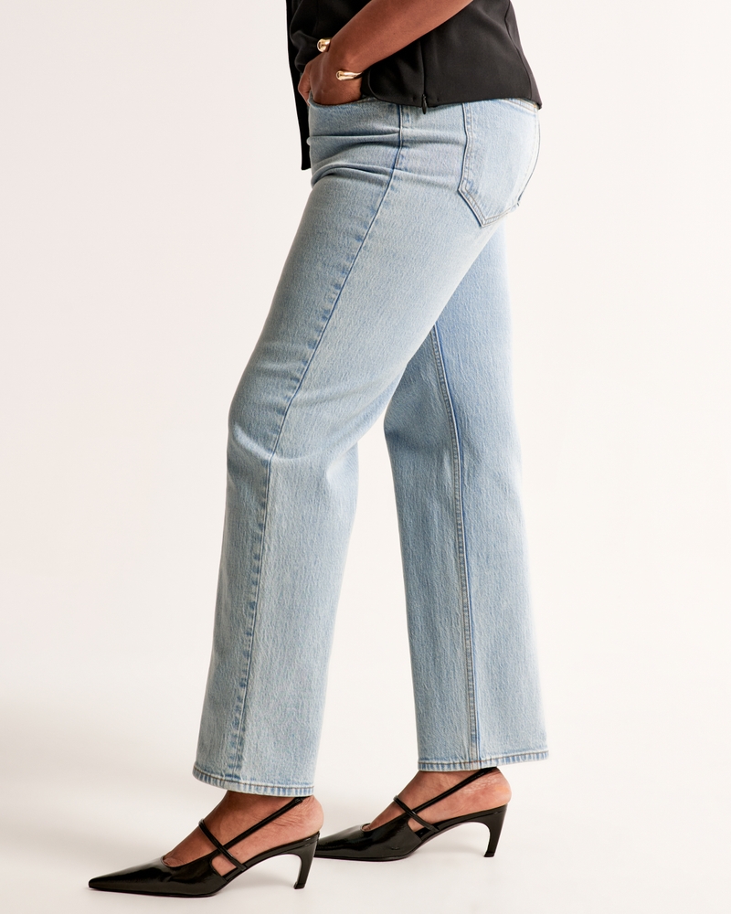 High Rise Vintage Straight Jean(light,24)