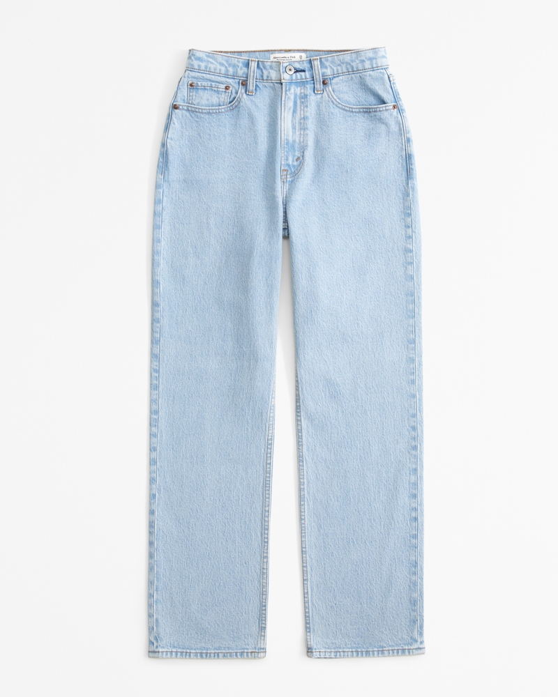 High Rise Vintage Straight Jean(light,24)