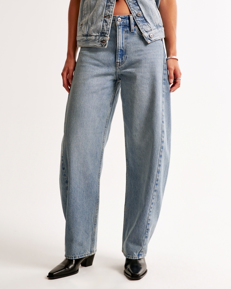 Mid Rise Barrel Jean(light,24)