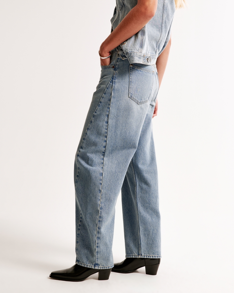 Mid Rise Barrel Jean(light,24)