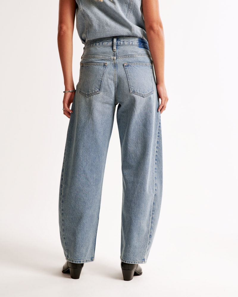 Mid Rise Barrel Jean(light,24)