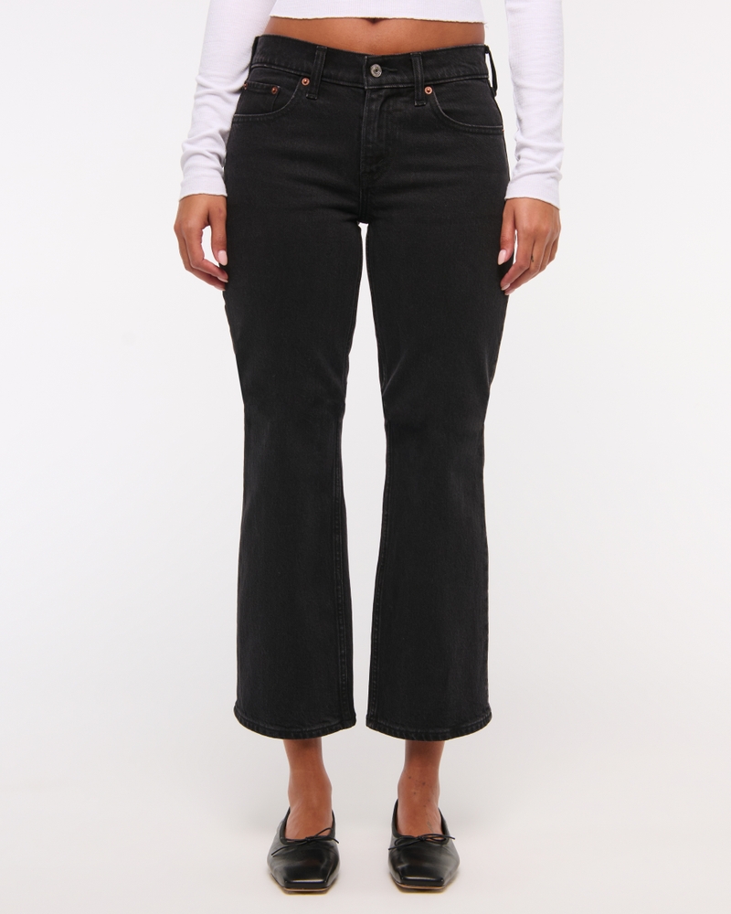 Low Rise Cropped Boot Jean(black,24)