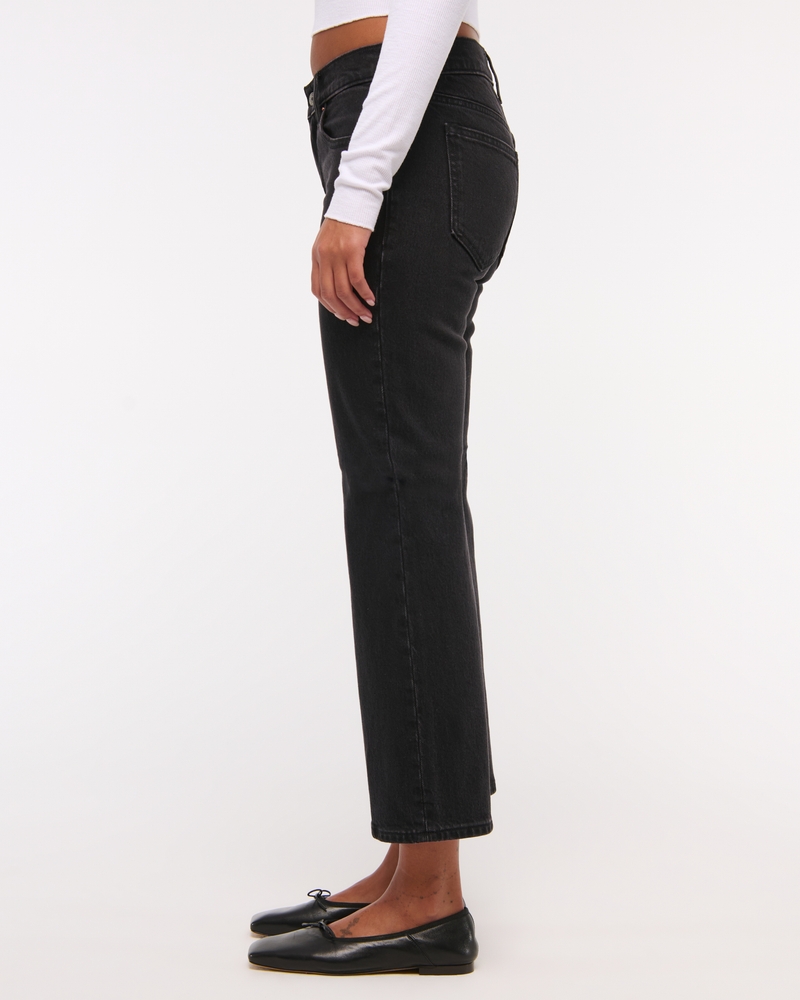 Low Rise Cropped Boot Jean(black,24)