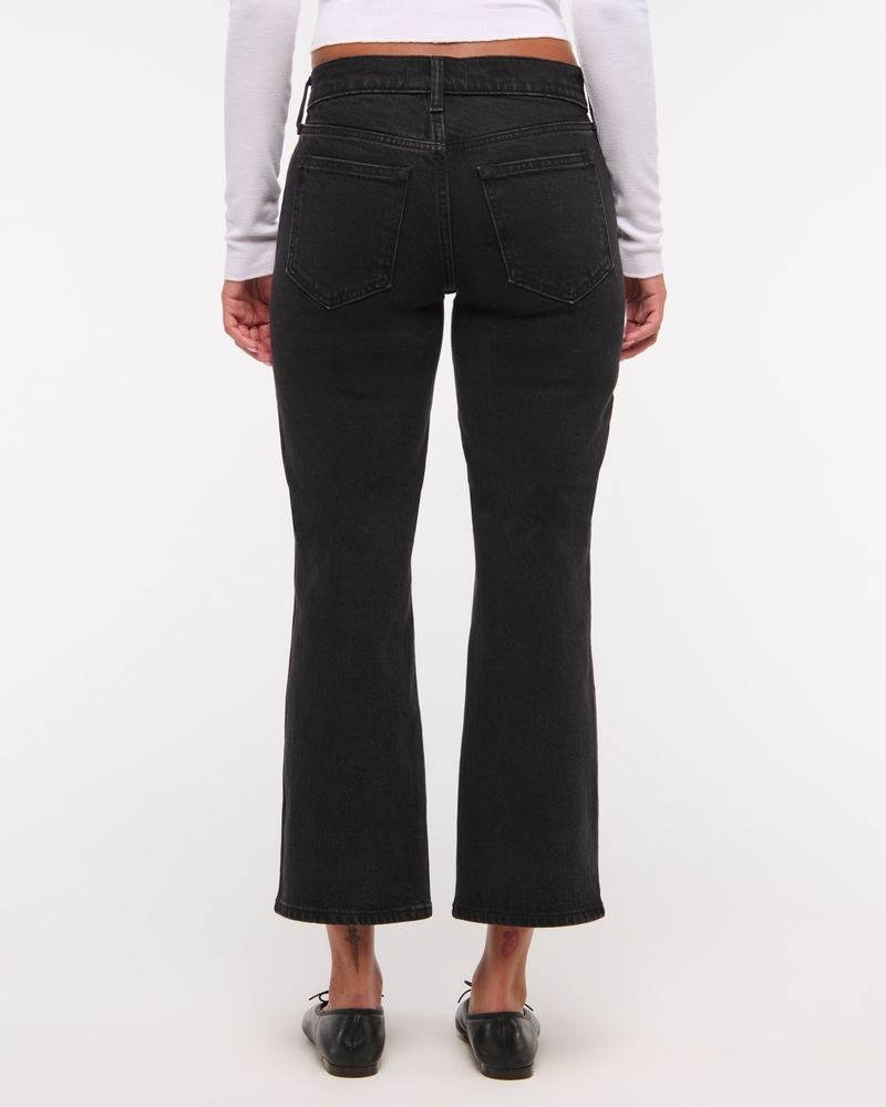 Low Rise Cropped Boot Jean(black,24)