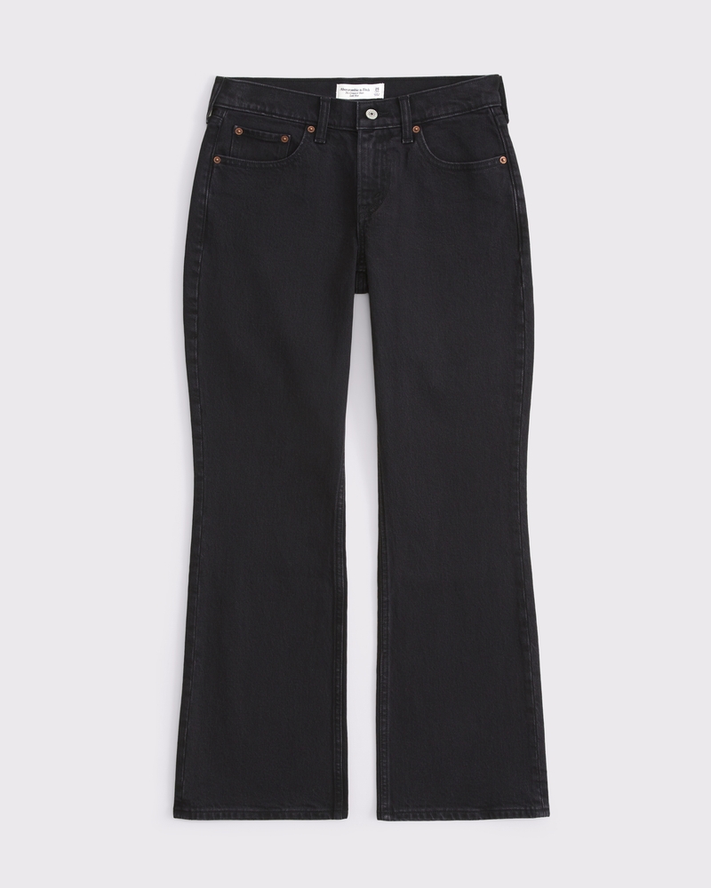 Low Rise Cropped Boot Jean(black,24)