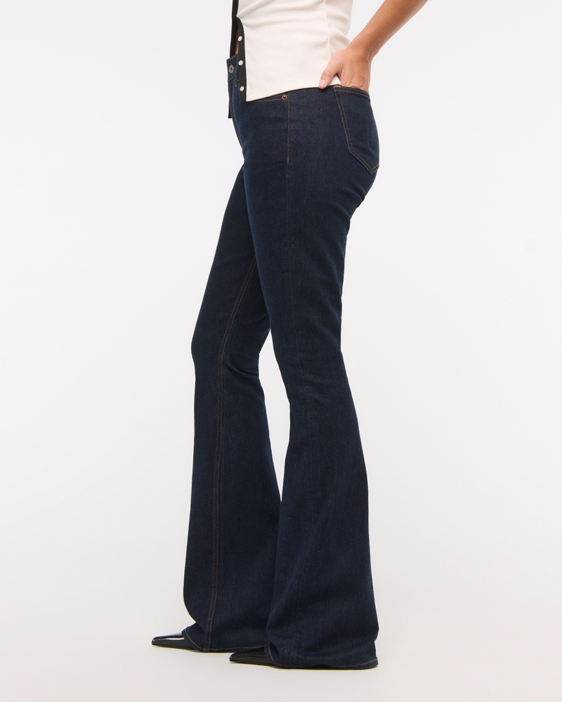 Curve Love Mid Rise Bootcut Jean(dark rinse,23)