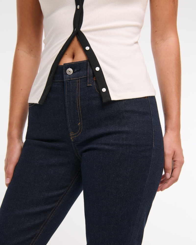 Curve Love Mid Rise Bootcut Jean(dark rinse,23)