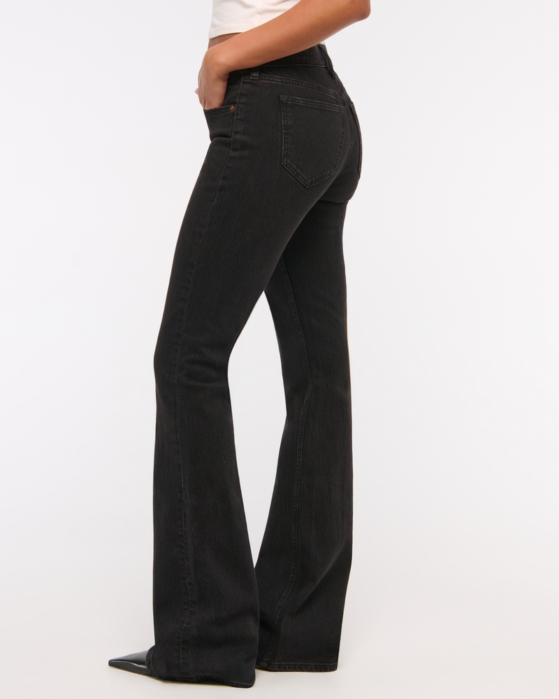 Mid Rise Bootcut Jean(black,23)