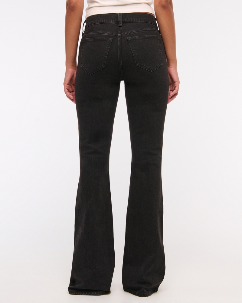 Mid Rise Bootcut Jean(black,23)