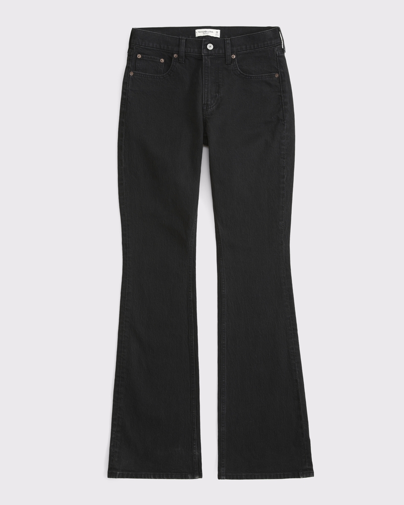 Mid Rise Bootcut Jean(black,23)