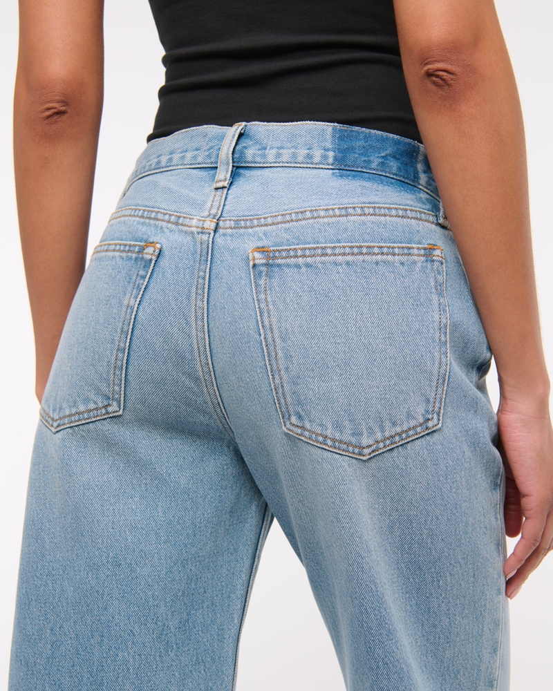 Mid Rise Baggy Bootcut Jean(medium,24)