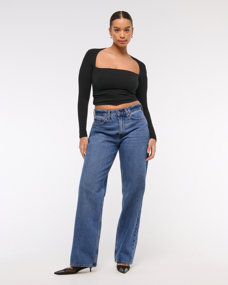 Curve Love Mid Rise Slouchy Jean