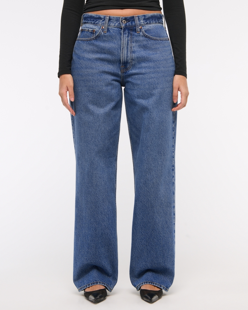 Curve Love Mid Rise Slouchy Jean(dark,24)