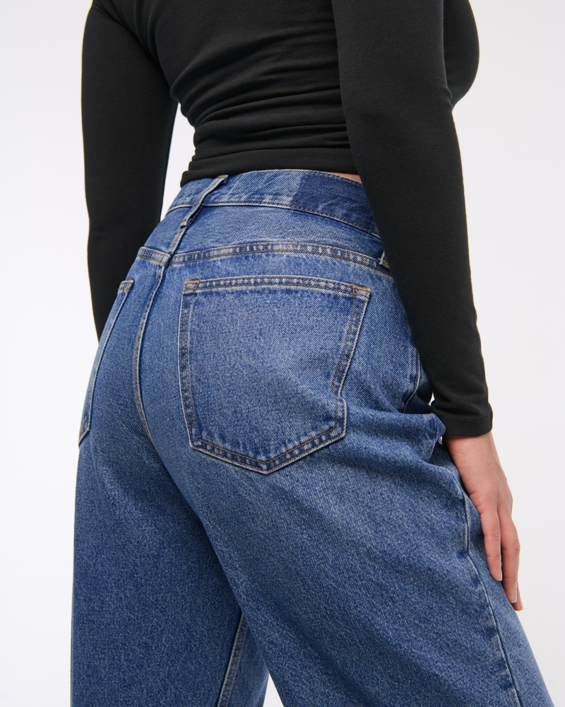 Curve Love Mid Rise Slouchy Jean(dark,24)