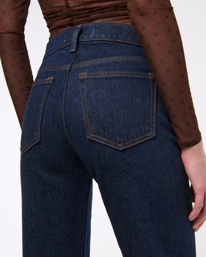 Mid Rise 90s Straight Jean(dark rinse,23)