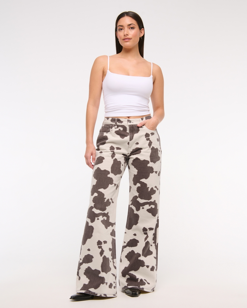 Curve Love Mid Rise Baggy Bootcut Jean
