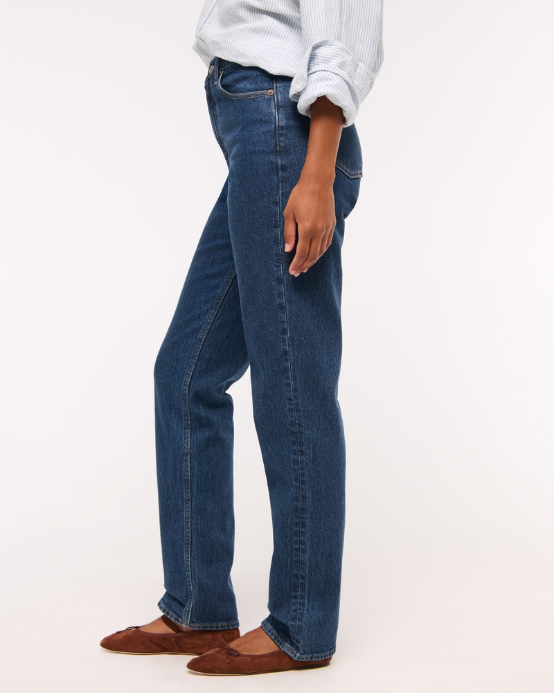 Curve Love Ultra High Rise 90s Straight Jean(dark marble,23)