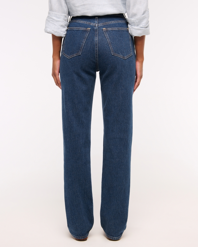 Curve Love Ultra High Rise 90s Straight Jean(dark marble,23)