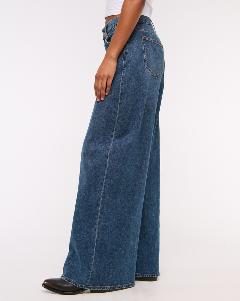 Curve Love Linen-Blend Ultra Wide Leg Jean(medium,24)