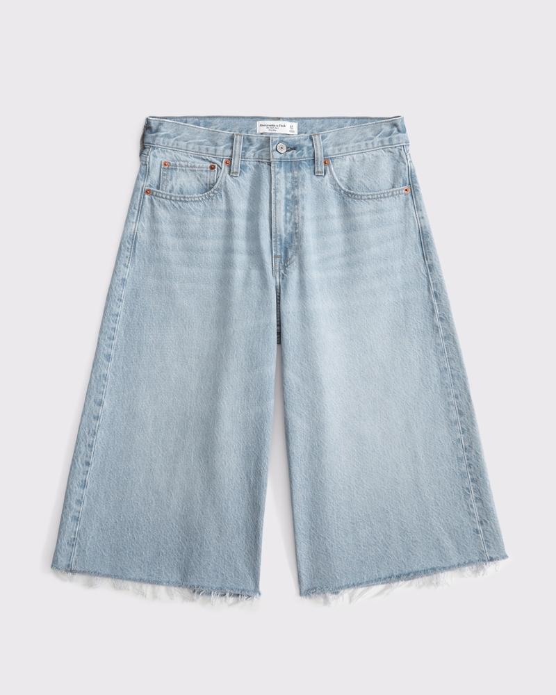 Mid Rise Long Jort(medium distressed hem,24)