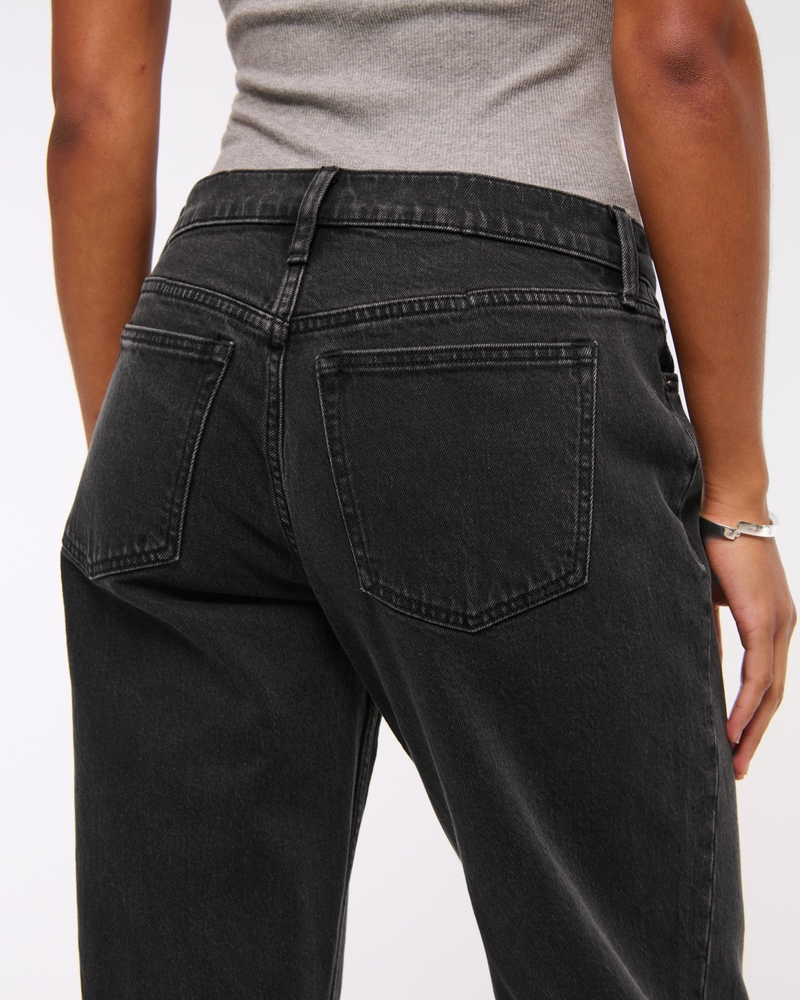 Curve Love Low Rise 90s Relaxed Jean(black,24)