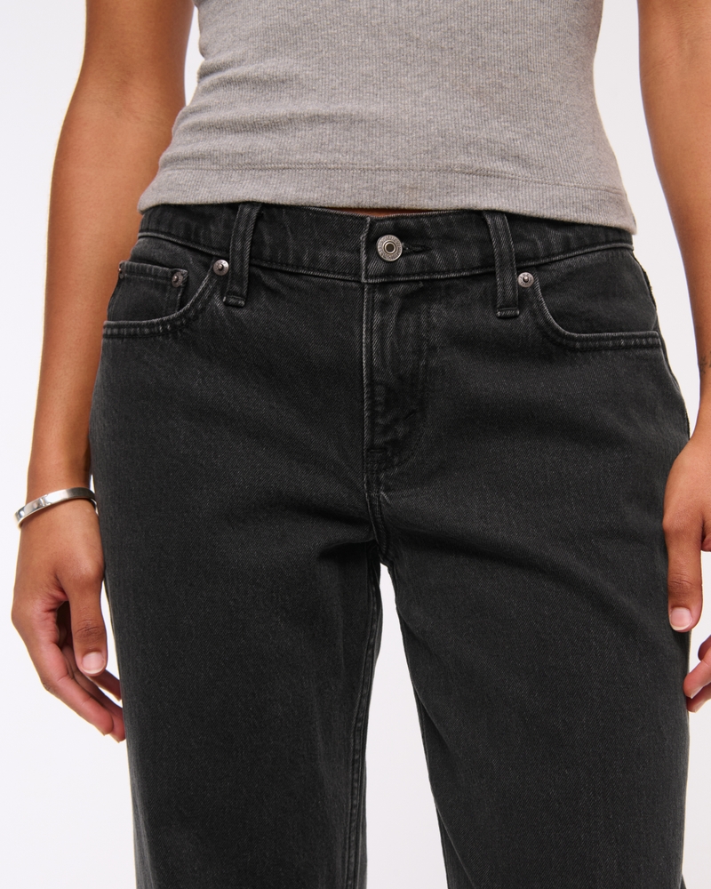 Curve Love Low Rise 90s Relaxed Jean(black,24)