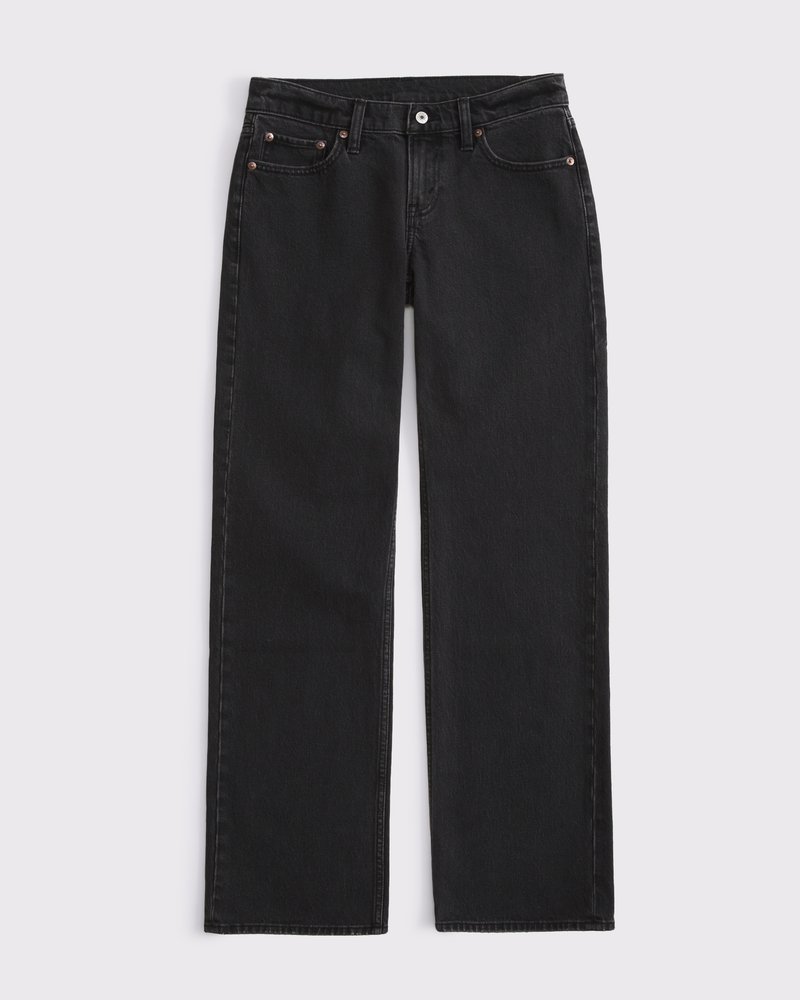 Curve Love Low Rise 90s Relaxed Jean(black,24)