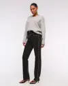 washed black studded
