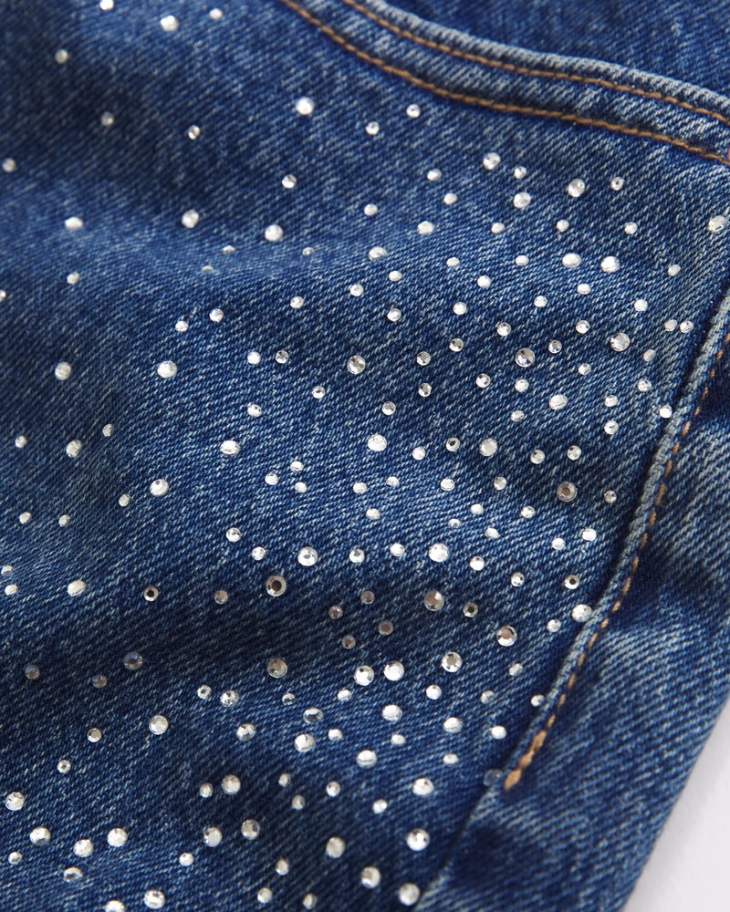 Ultra High Rise 90s Straight Jean(dark rhinestone,23)