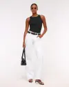 white raw hem