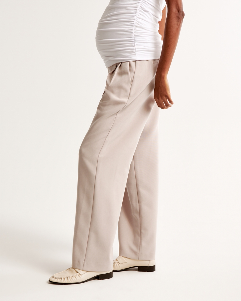 Maternity A&F Sloane Tailored Pant(light brown,24)