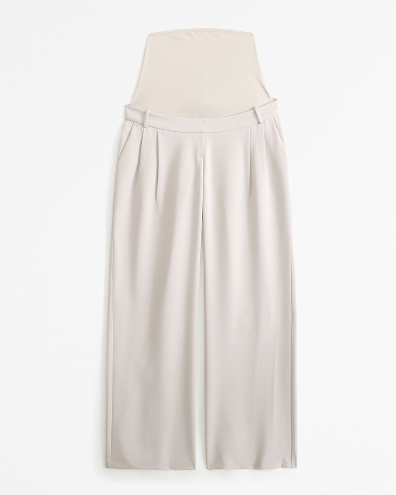 Maternity A&F Sloane Tailored Pant(light brown,24)