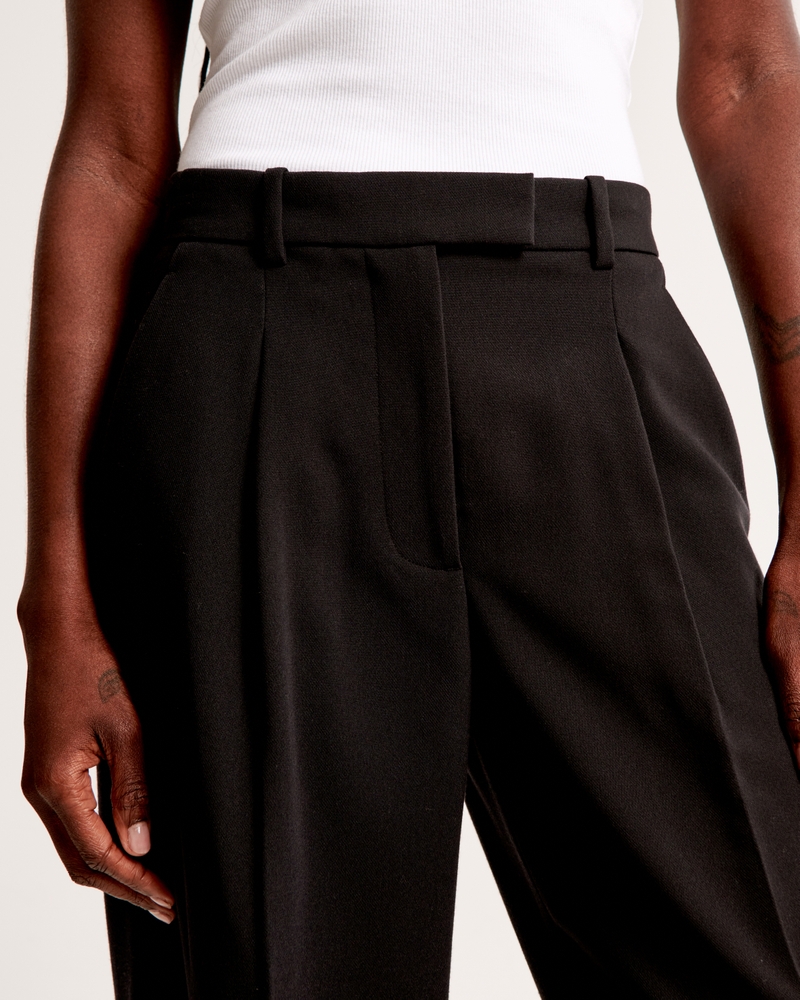 A&F Harper Tailored Ultra Wide Leg Pant(black,23)