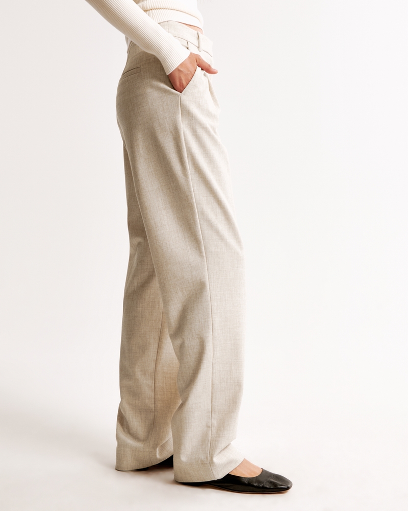 A&F Quinn Tailored Straight Pant(oatmeal,23)