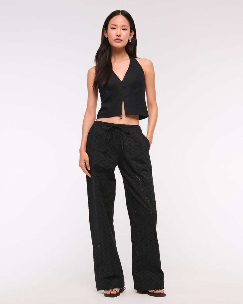 Eyelet Pull-On Pant