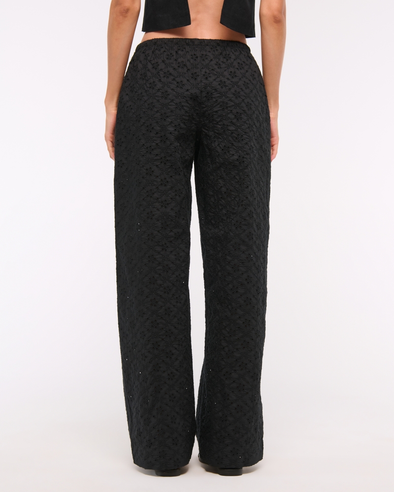 Eyelet Pull-On Pant(black,XXS)