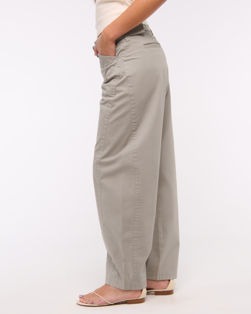 Belted Barrel Pant(sand,24)
