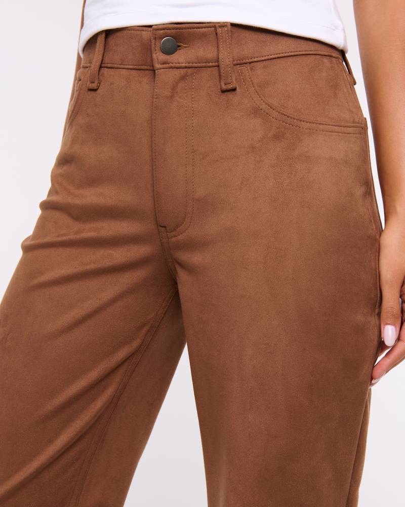 Vegan Suede 90s Relaxed Pant(brown,24)