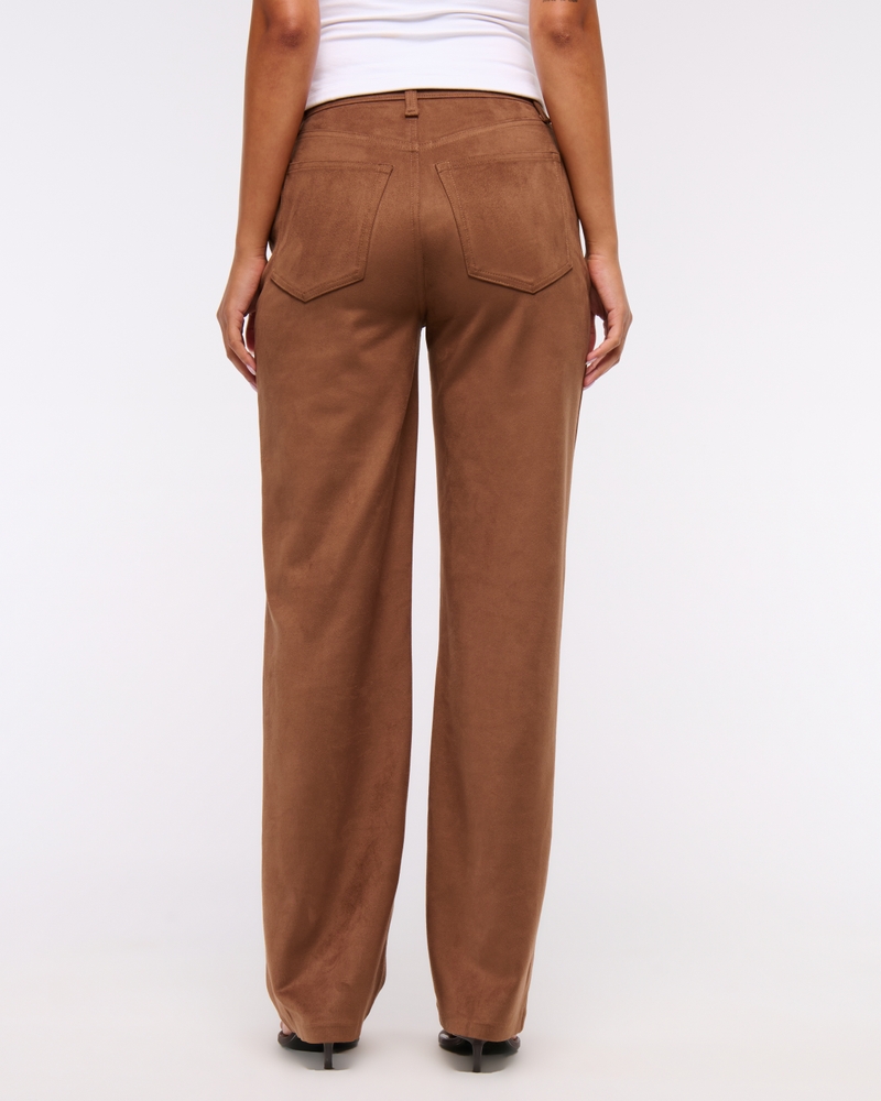 Vegan Suede 90s Relaxed Pant(brown,24)